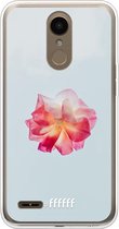 LG K10 (2018) Hoesje Transparant TPU Case - Rouge Floweret #ffffff