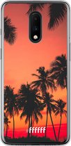 OnePlus 7 Hoesje Transparant TPU Case - Coconut Nightfall #ffffff