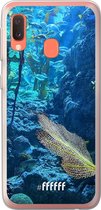 Samsung Galaxy A20e Hoesje Transparant TPU Case - Coral Reef #ffffff