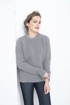 Loop.a life Duurzame Trui Easy Going Woman Sweater Dames - Lichtgrijs - Maat M