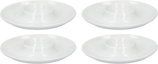 bericht nadering caravan 4x Keramieken eierdopjes wit 13 cm schotelvorm - Keuken/kookbenodigdheden -  Tafel... | bol.com