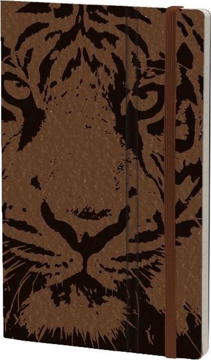 Stifflexible Notitieboek Tiger 21 X 13 Cm Karton/ivoor Papier