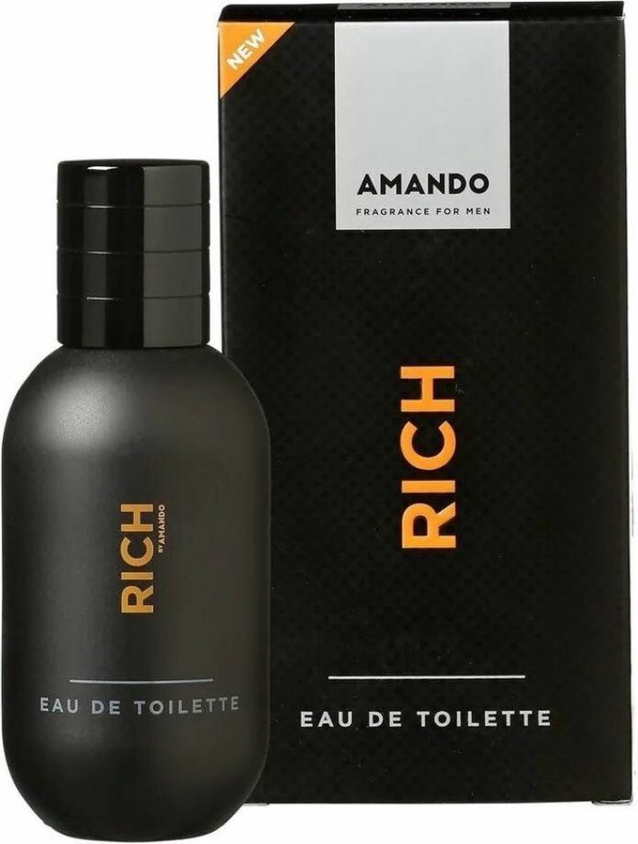 6x Amando Rich Eau De Toilette Spray 50 ml