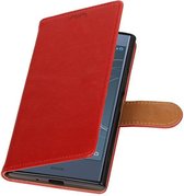 Wicked Narwal | Pull-UP bookstyle / book case/ wallet case Hoes voor Sony Xperia XZ 1 Rood