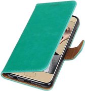 Wicked Narwal | Premium TPU PU Leder bookstyle / book case/ wallet case voor Honor 9 Groen