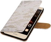 Wicked Narwal | Lace bookstyle / book case/ wallet case Hoes voor Huawei Y5 II Wit