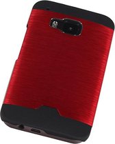 Wicked Narwal | Lichte Aluminium Hardcase voor HTC One M9 Rood