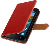 Wicked Narwal | Premium TPU PU Leder bookstyle / book case/ wallet case voor Huawei Y560 Rood