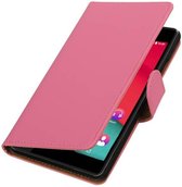 Wicked Narwal | bookstyle / book case/ wallet case Hoes voor Wiko Pulp 4G Roze