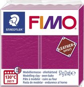 FIMO leather-effect ovenhardende boetseerklei standaard blokje 57 g - bes