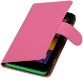 Wicked Narwal | bookstyle / book case/ wallet case Hoes voor Nokia Microsoft Lumia 525 Roze