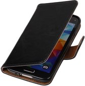 Wicked Narwal | Premium TPU PU Leder bookstyle / book case/ wallet case voor Samsung Galaxy S5 mini Zwart