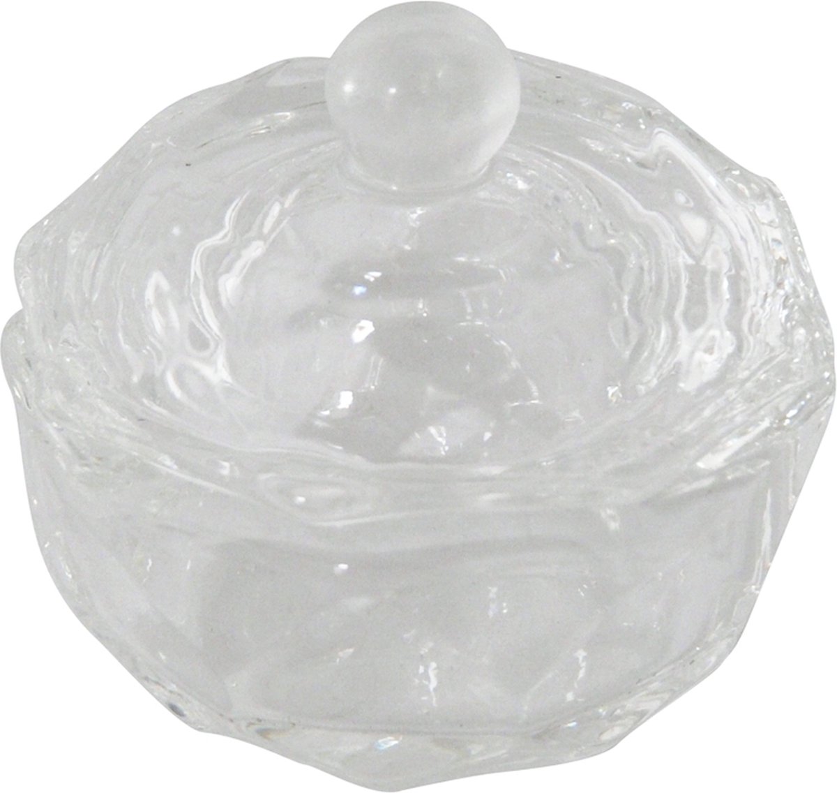 Goedkoopste Glazen dappenglaasje / dappendish, trendy vorm!