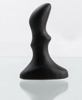 Anale Buttplug - Kleine Ripple Plug - Voorspel - Elastisch - Zwart