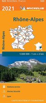 Regionale kaarten Michelin  -   Michelin 523 Rhone-Alpes 2021