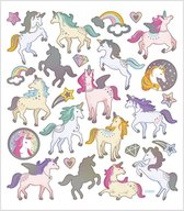 Stickers, unicorns, 15x16,5 cm, 1 vel