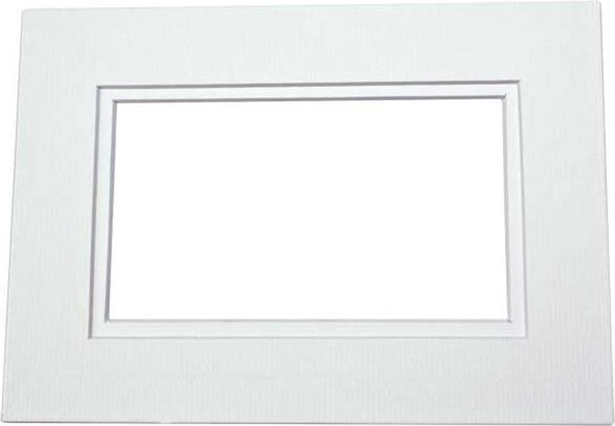 Passepartout Dubbeldik Wit/Wit Kern 27,9x35,6cm (10 stuks)