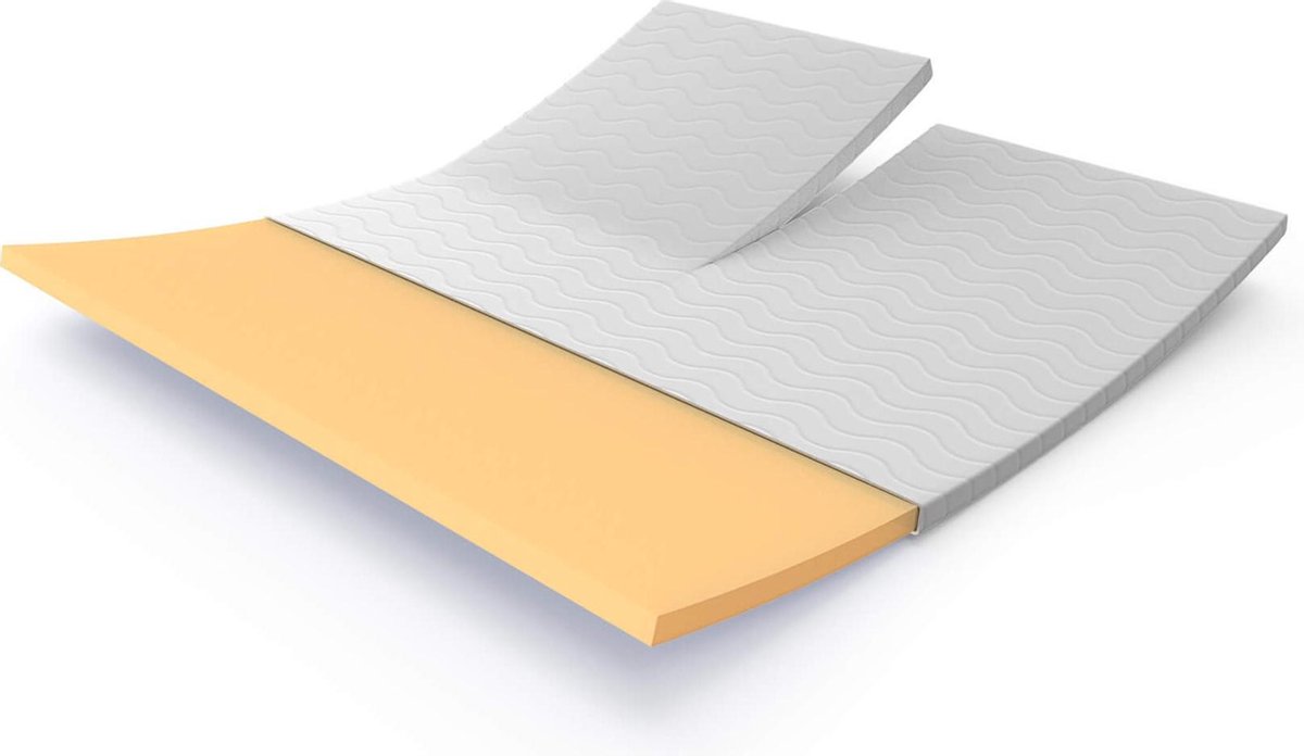 Premium Split topper - Topdek Split matras - Split Topper Traagschuim Nasa Visco - 7 cm - 180x200