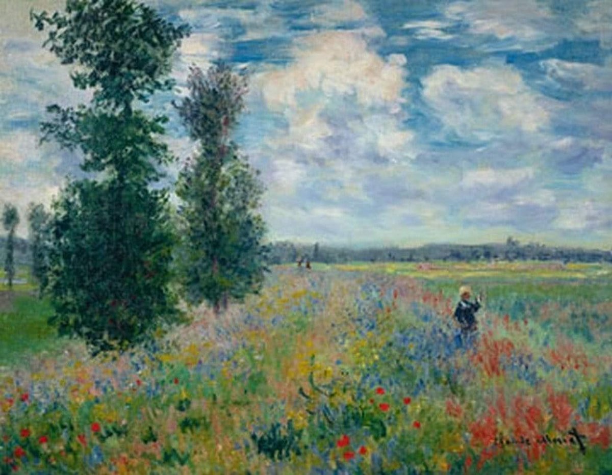 PGM Kunstdruk Claude Monet - Les Coquelicots 90x70cm Divers