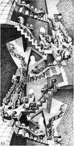 M, C, Escher - Treppenhaus Kunstdruk 45x79cm