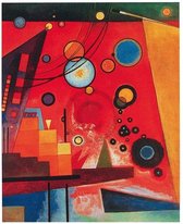 Wassily Kandinsky - Schweres Rot Kunstdruk 40x50cm