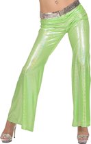 WIDMANN - Groene glitter disco broek voor vrouwen