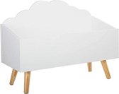 Houten Speelgoedkist voor de Kinderkamer - Wolk - Wit - French Design