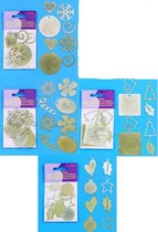 Kerst Embellishments - 32 Stuks - Versieringen voor Scrapbook, Kaarten en veel andere creatieve projecten