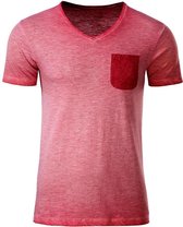 Fusible Systems - Heren James and Nicholson Slub T-Shirt (Rood)