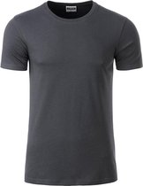 James and Nicholson - Heren Standaard T-Shirt (Donkergrijs)