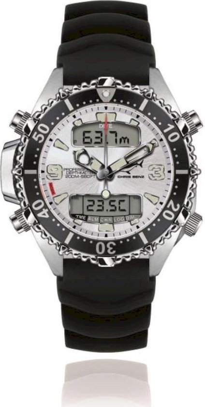 Chris Benz Mod. CB-D200X-SI-KBS - Horloge | bol.com