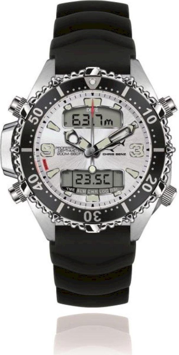 Chris Benz Dames, Heren, Unisex watch CB-D200X-SI-KBS