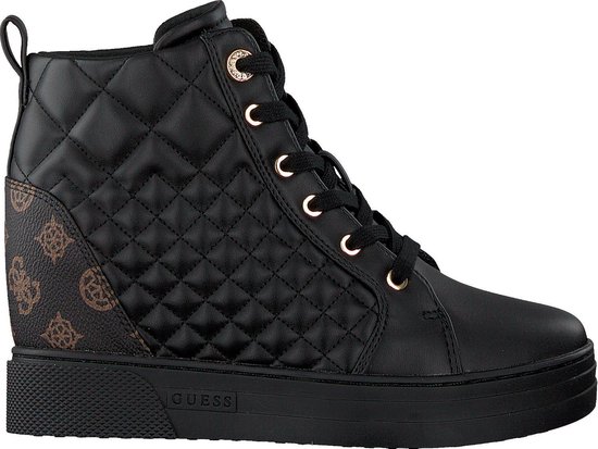 GUESS Fase Dames Sneakers - Bruin/Ocra - Maat 40 | bol.com