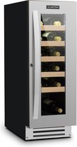 Vinovilla Smart wijnkoelkast 50l / 20 Flessen glazen deur roestvrij staal