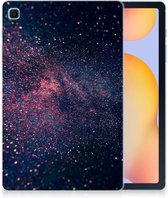 Leuk Siliconen Hoes Geschikt voor Samsung Galaxy Tab S6 Lite | Tab S6 Lite 2022 Tablet Cover Ontwerpen Stars met doorzichte zijkanten