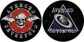 Avenged Sevenfold Platenspeler Slipmat Skull / Space Multicolours