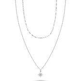 QOOQI dames ketting Chain dames ketting Ketting 925 sterling zilver Sterling Zilver One Size Zilver 32012340