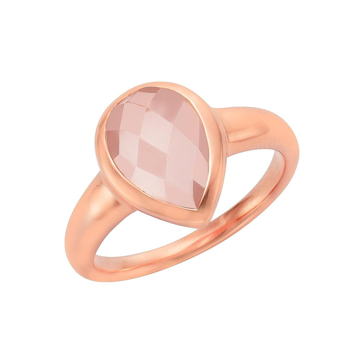 Jamelli Dames Dames ring 925 sterling zilver 54 Roze / Rozenkwarts 32011772