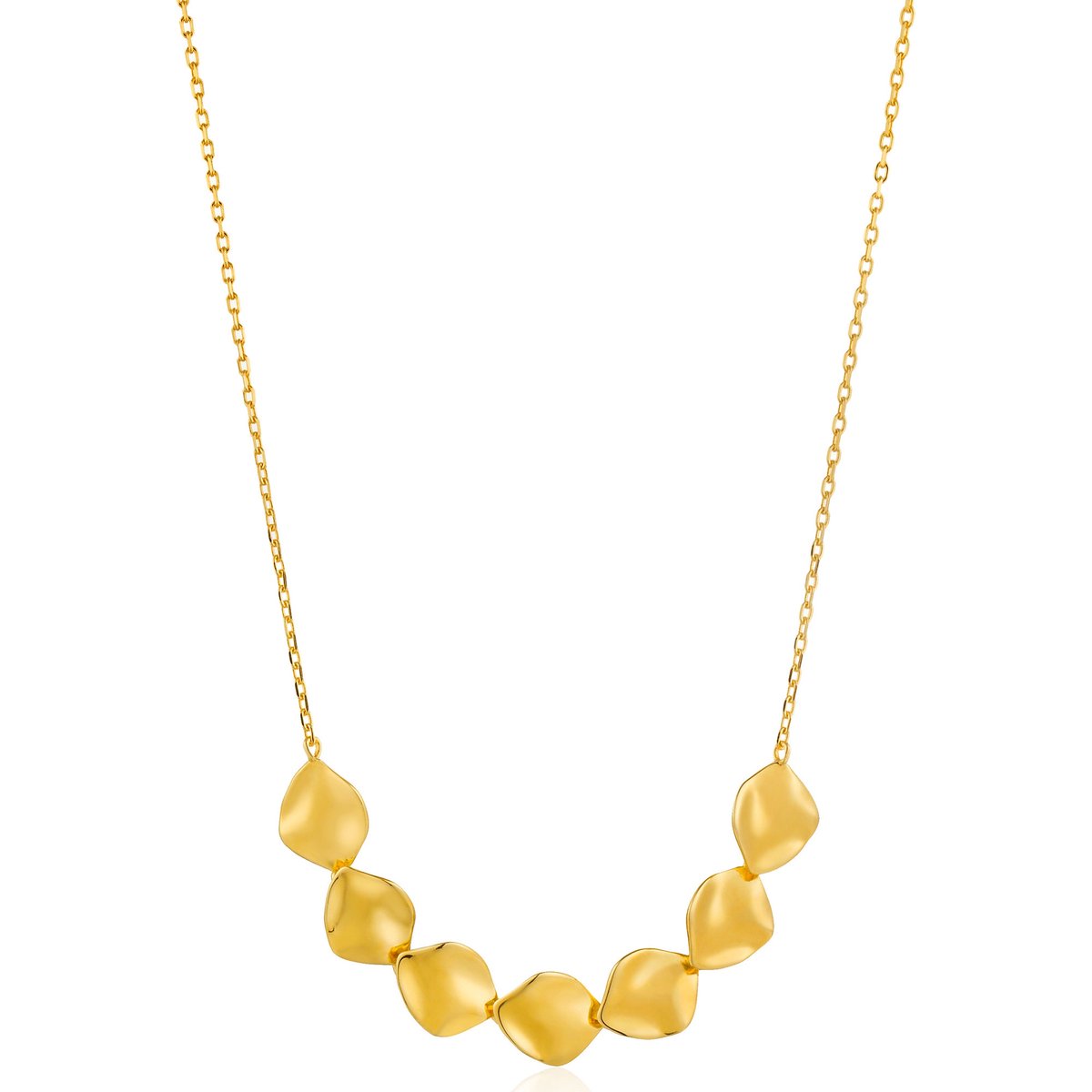 Ania Haie Metal Crush AH N017.04G Dames Ketting 43 cm