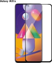 Geschikt voor Samsung Galaxy M31S / A51 / A51 5G Full cover Zwart Screen Protector / Tempered glass