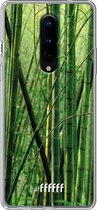 OnePlus 8 Hoesje Transparant TPU Case - Bamboo #ffffff
