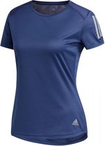 adidas Own The Run Shirt Dames - Blauw - maat XS