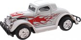 Toi-toys Hot Rod Wagen Pull Back Diecast 9 Cm Wit