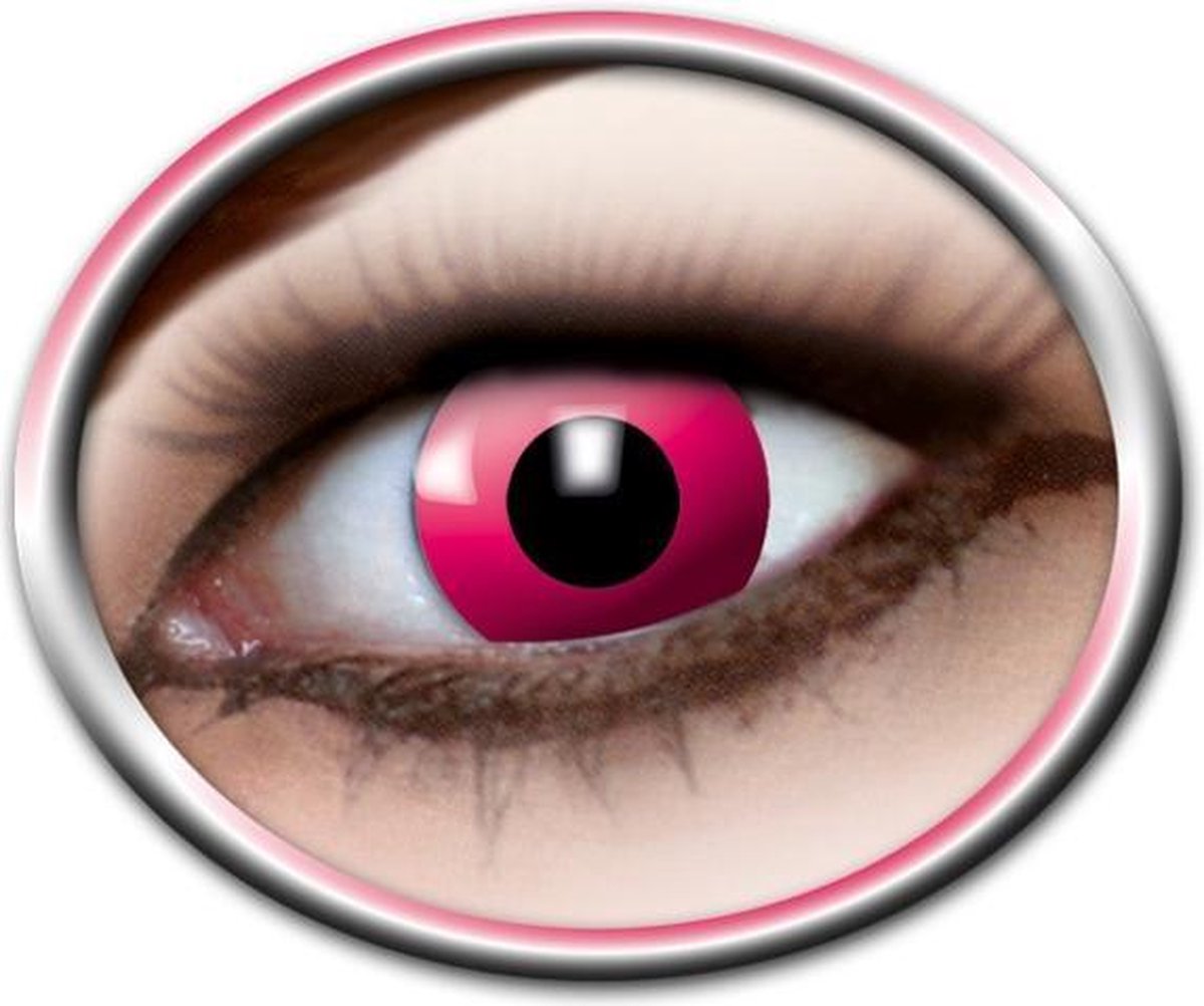 Partyxclusive Contactlenzen Pink Manga (poly-)hema Roze