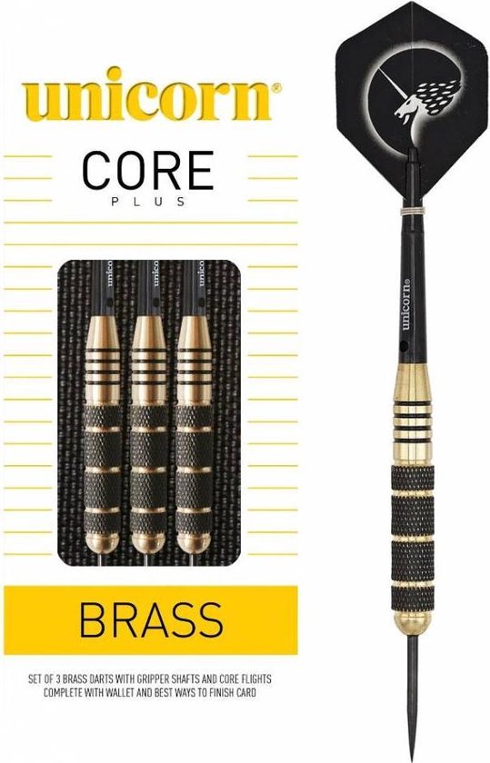 Thumbnail van een extra afbeelding van het spel Unicorn Core Plus Brass - Dartpijl 25 gram