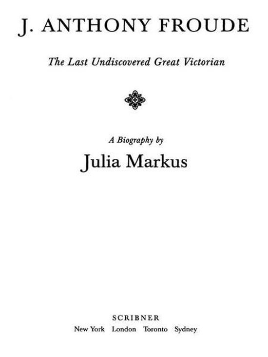 J. Anthony Froude - cover