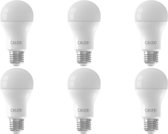CALEX - LED Lamp 6 Pack - Smart LED A60 - E27 Fitting - Dimbaar - 9W - Aanpasbare Kleur CCT - Mat Wit - BSE