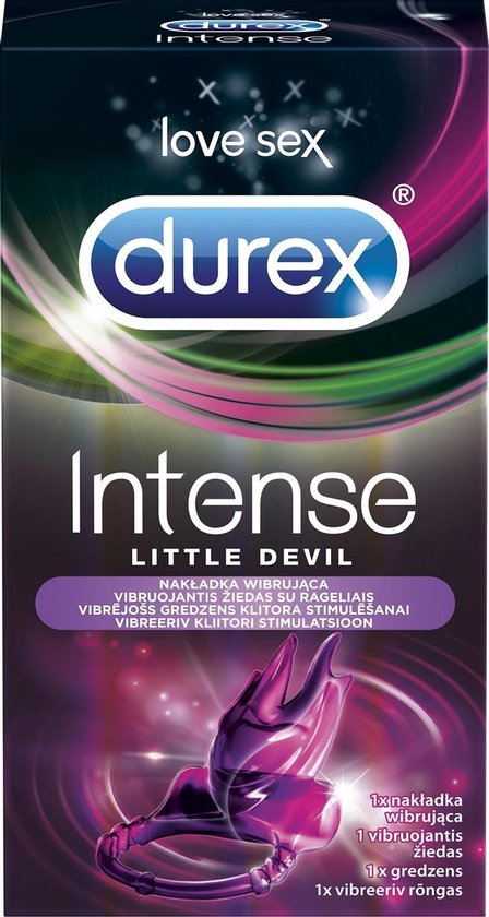 Anneau vibrant Durex Cagoule intensive Little Devil avec coussinets | bol