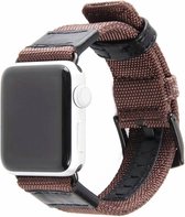 Nylon military band - bruin - Geschikt voor Apple Watch