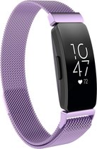 Inspire Milanese Band - Maat SM - Lavendel - Geschikt Voor Fitbit - Horlogeband - Armband - Polsband